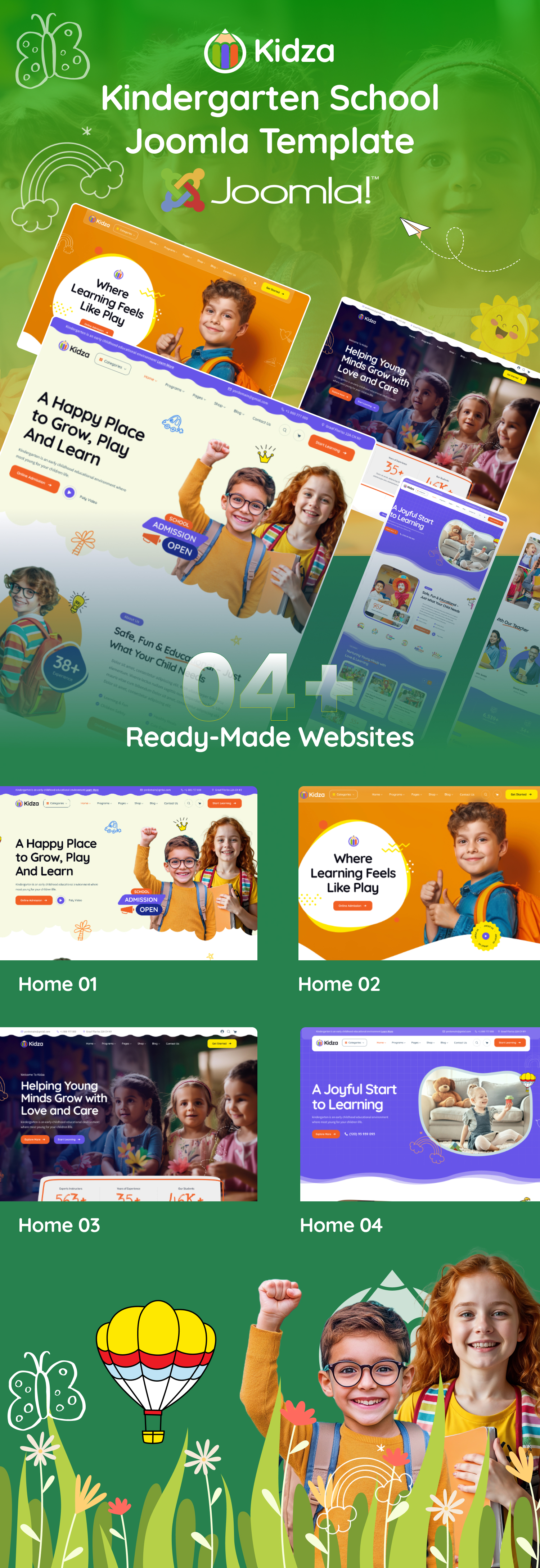 Kidza – Kindergarten & School Joomla Template